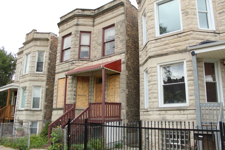 North Lawndale greystones like these are among the properties seniors are seeking loans to repair and restore.